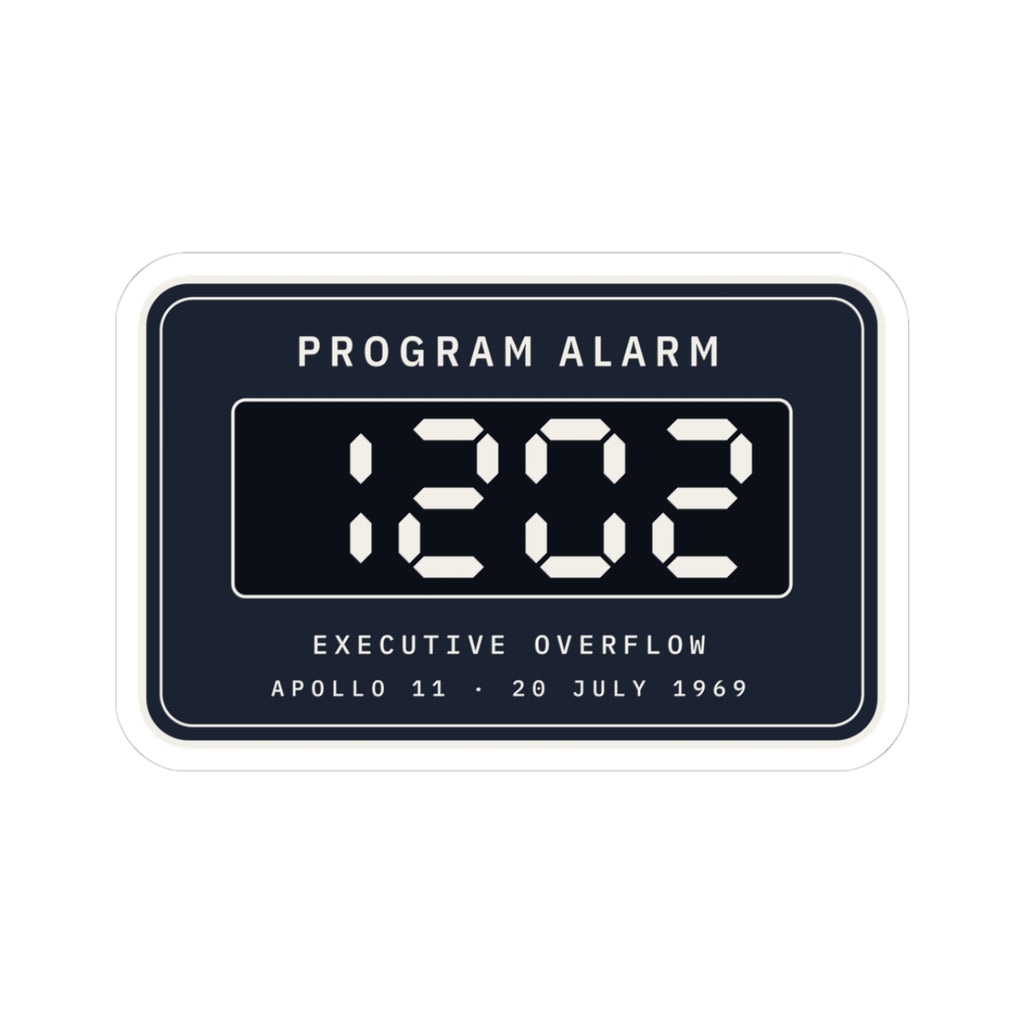 Apollo 1202 Program Alarm Sticker